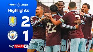 Jackson BRACE gives City first loss! 🟣 | Aston Villa 2-1 Manchester City | Premier League Highlights