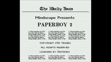 Paperboy 2 - Super Nintendo Entertainment System - Intro & Title Screen
