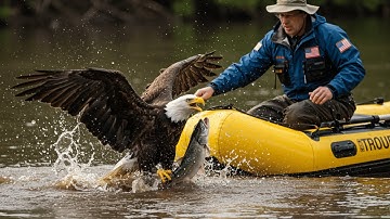 He Tried to Fly… But the Net Pulled Him Back (Bald Eagle Rescue)