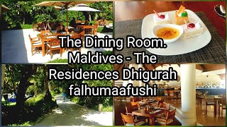 The Dining Room. Maldives - The Residences Dhigurah falhumaafushi Li Bai Long Island Restaurant