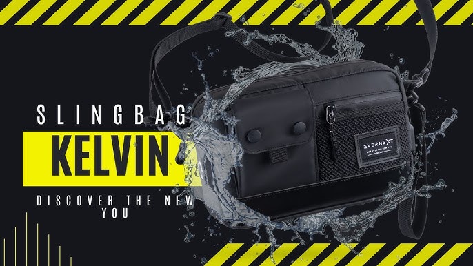 Tas Selempang Pria Anti Air Sling Bag Kelvin Waterproof