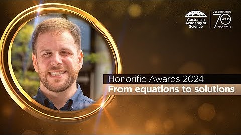 Dr Christopher Lustri - Christopher Heyde Medal 2024