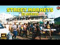 Street markets in africa evening walk in  4k  60fps