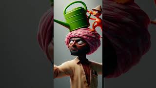 A joyful cartoon man with a beard and hat holds a watering can, #gardeningtips #gardening #aiairt A joyful cartoon man with a beard and hat holds a watering can, #gardeningtips #gardening #aiairt