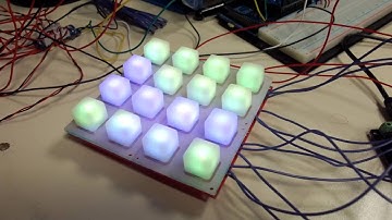 Sparkfun 4x4 RGB pad with Rainbowduino