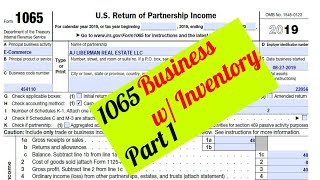 How to Fill Out Form 1065 for a Trade or Business Carrying Inventory-Pt 1-Form 1125-A & Schedule B-1 screenshot 1
