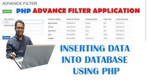 How to insert record into MySQL database using PHP Part-4