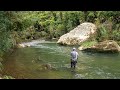 Incredible fly fishing for big rainbow trout in a stunning river