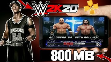 (800 mb) !! How to download WWE 2k20 PPSSPP for any Android device 100 % real with proof