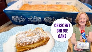 CRESCENT CHEESE CAKE using Crescent Roll Dough