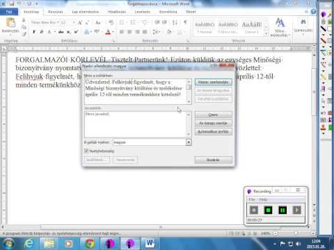 Videó: A Helyesírás-ellenőrzés Szövege