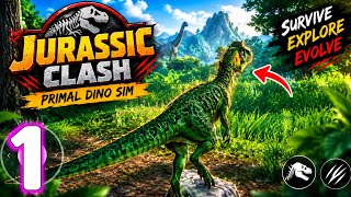 JURASSIC CLASH PRIMAL DINO SIM DAY 1 GAMEPLAY  screenshot 5