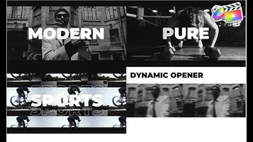 Dynamic Modern Opener for FCPX, Apple Motion Templates