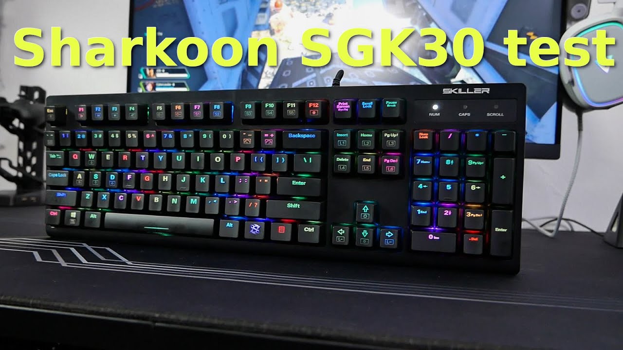 Sharkoon Skiller SGK30 - test - YouTube