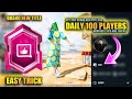 Free legendary title for everyone  trick to get daily 100 players  club rising star  pubg mobile