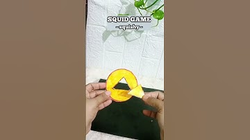 Squid game DIY Dalgona Squishy ⭐  tutorial #shorts #shortsfeed #squidgame #dalgona #bts #diy #craft