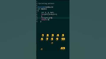 Printing pattern in c programming #coding #viral #trend