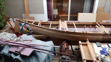 Building a stich and glue canoe