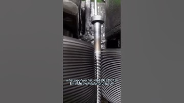 carbon steel bar thread rolling machine#thread #factory #machine #threadrolling #aluminum #steel