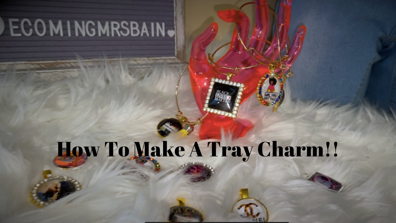 DIY Tray charm WITH Photo using Cricut YouTube