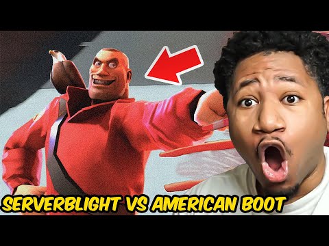 [SFM/HORROR] SERVERBLIGHT vs American Boot (Unusual Troubles) Team Fortress 2 Animation REACTION!!!