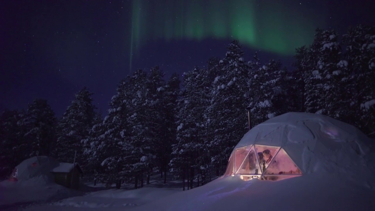 Northern Lights Glamping in an Aurora Dome! YouTube