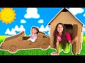 Sarah e Eloah brincam com brinquedos de papelão | Funny Story for Kids - Sarah de Araújo