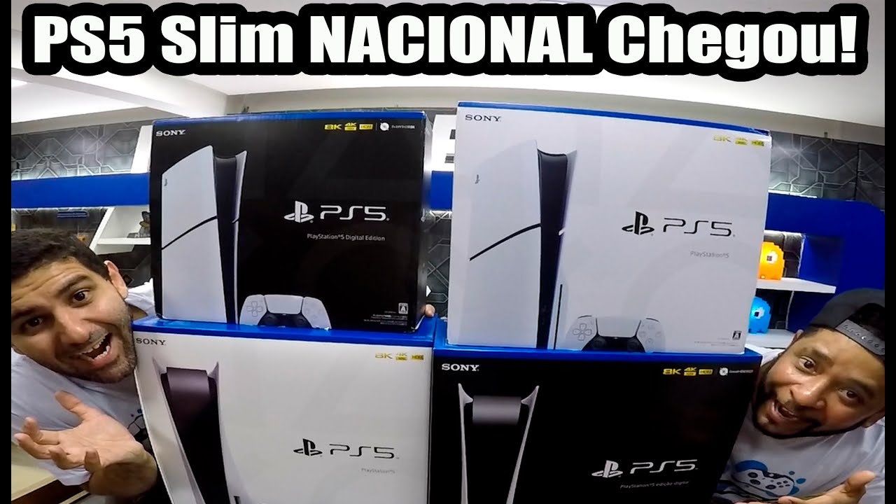 PS5 Slim NACIONAL Chegou ! Lançamento, Confira os Preços ! - YouTube