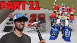 LIVE Finishing The MASSIVE Optimus Model Kit PART 11  Agora Models Optimus Prime #transformers