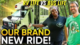 We Swapped Van Life for OLD CONVERTED SCHOOL BUS (RV Tour)  RV Life