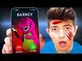 7 YouTubers Who CALLED BARNEY.EXE On CAMERA! (Preston, LankyBox, PrestonPlayz)