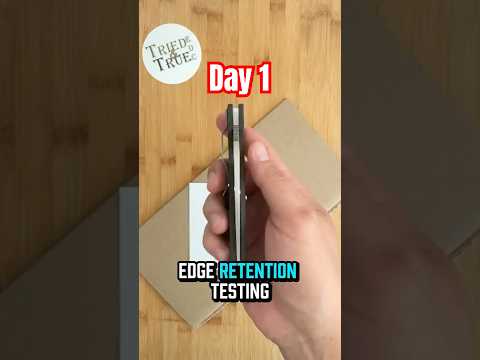 Day 1️⃣: Edge Retention Testing - Spyderco Military 2 S90V   