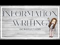 Informational Writing Quiz