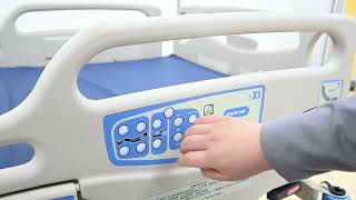 How to lock & unlock nurse controls on hospital bed YA-D6-1