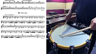 Capriccio espagnol,III.Alborada. Snare drum Excerpt