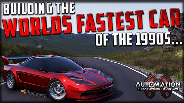 Building The Fastest Car In The World! In the 1990s?! Automation - BeamNG