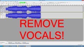 How to remove vocals from mp3 file with Audacity - tutorial