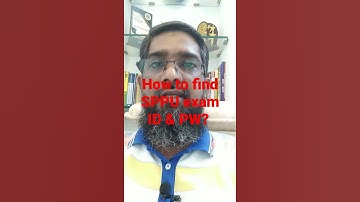 How to find SPPU exam ID and password?