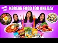 Eating only korean food for 24 hours challenge        pullothi