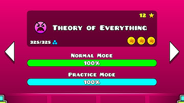 Geometry Dash Walkthrough - Level 12 (Theory of Everything) [ALL COINS]