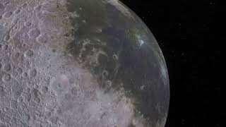 Футаж Луна   Спутник Земли  Космос  Полёт на Орбите Бесплатный Видео Футаж