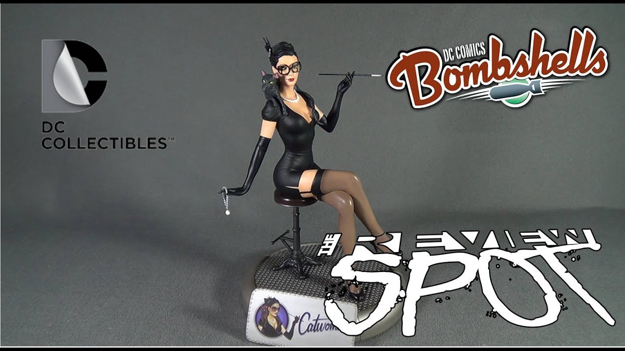 dc bombshells catwoman statue