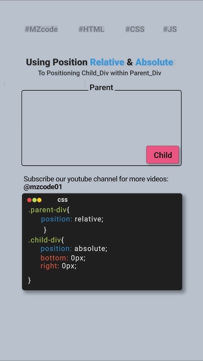 Using CSS Position Properties to Positioning Child Within Parent Div # ...