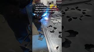 Custom Steel Garden Gate Built in Spanish Fork, Utah | CNC Plasma + Welding