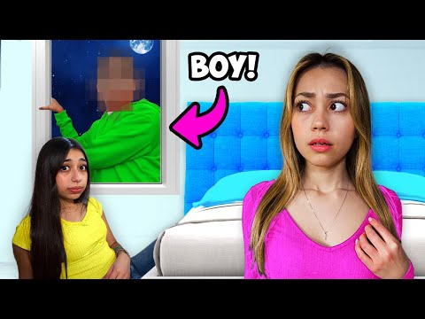 I CAUGHT My Little Sister SNEAKING A Boy Into My House!