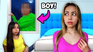 I CAUGHT My Little Sister SNEAKING A Boy Into My House!