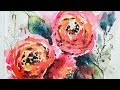 Loose Watercolor Flowers - Tutorial for Beginners