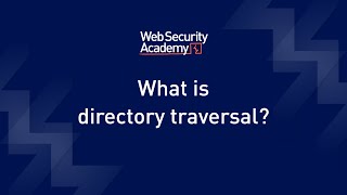 what is directory traversal? (file path traversal) - web security academy