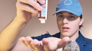 ASMR getting way to oiled up + some spit painting no gooning