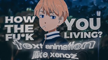 TEXT ANIMATION LIKE XENOZ - After Effect AMV Tutorial!